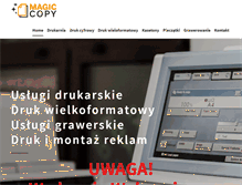 Tablet Screenshot of magiccopy.pl